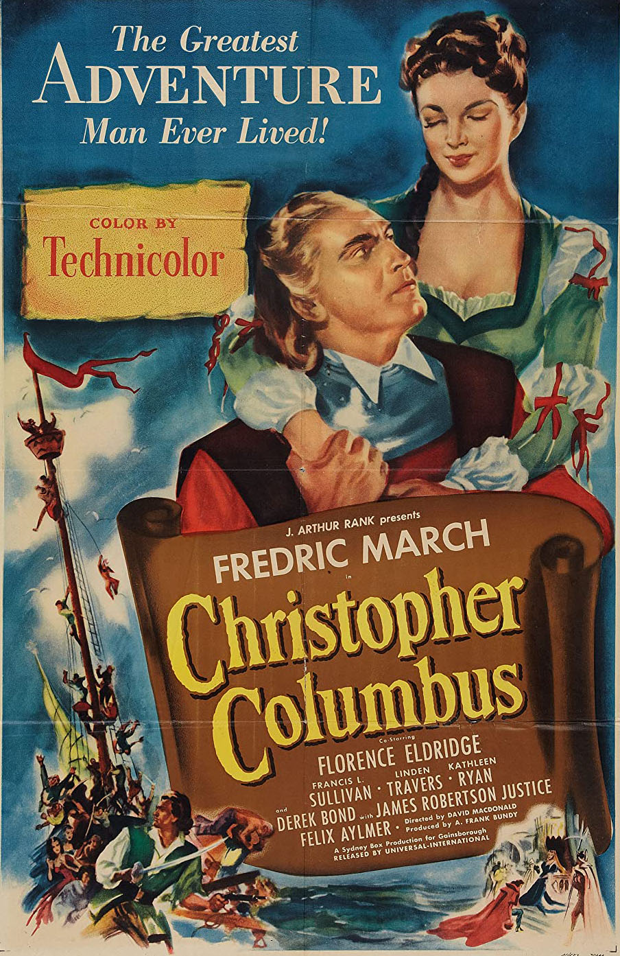 "CHRISTOPHE COLOMB" de David MacDonald (1949)