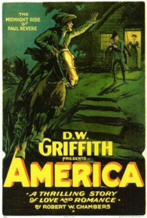 Affiche americaine du film "POUR L'INDEPENDANCE" de David W. Griffith (1924)