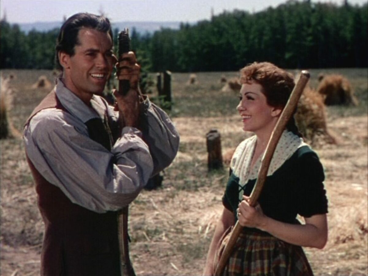 Henri Fonda et Clodette Colbert dans "SUR LA PISTE DES MOHAWKS" de John Ford (1938)